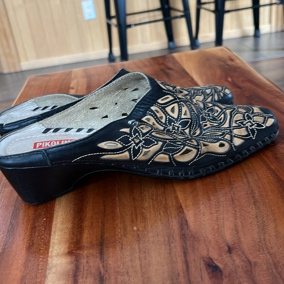 Pikolinos Floral cut out Mule Shoes sz Eu38 - Picture 4 of 10